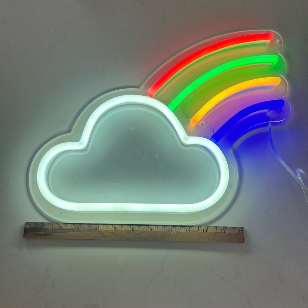 Neon Rainbow Cloud Light